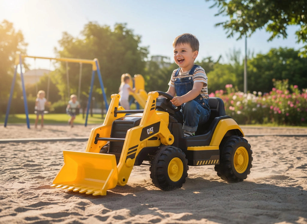 Ruspa Elettrica per Bambino con Telecomando Giallo