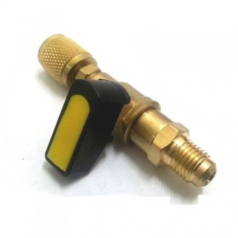 RUBINETTO BOMBOLE FREON R134 R407 R422 ATTACCO 1-4 VALVOLA A SFERA - UNIVERSALE