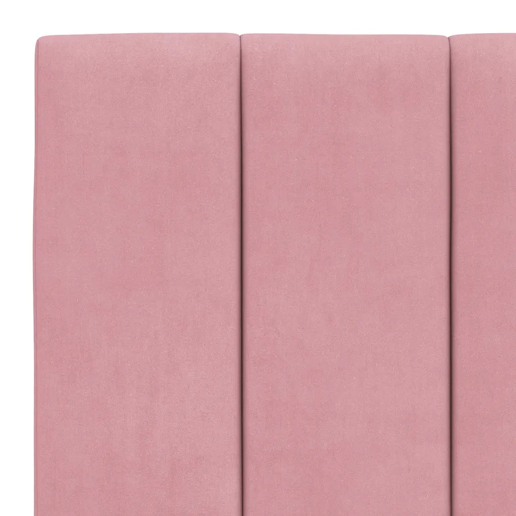 Cuscino Testiera Hanko Rosa 180 cm in Velluto 374686