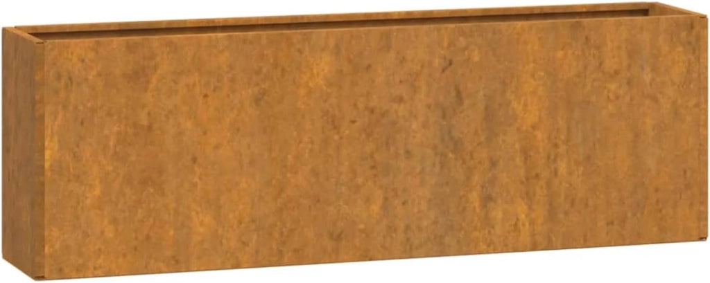 Fioriere da parete 2 pz Acciaio Corten Grigio 53x10x17 cm, Vasi da esterno, Fioriere da esterni, Raised Bed, Fioriera Balcone, Vasi Balcon - 823686