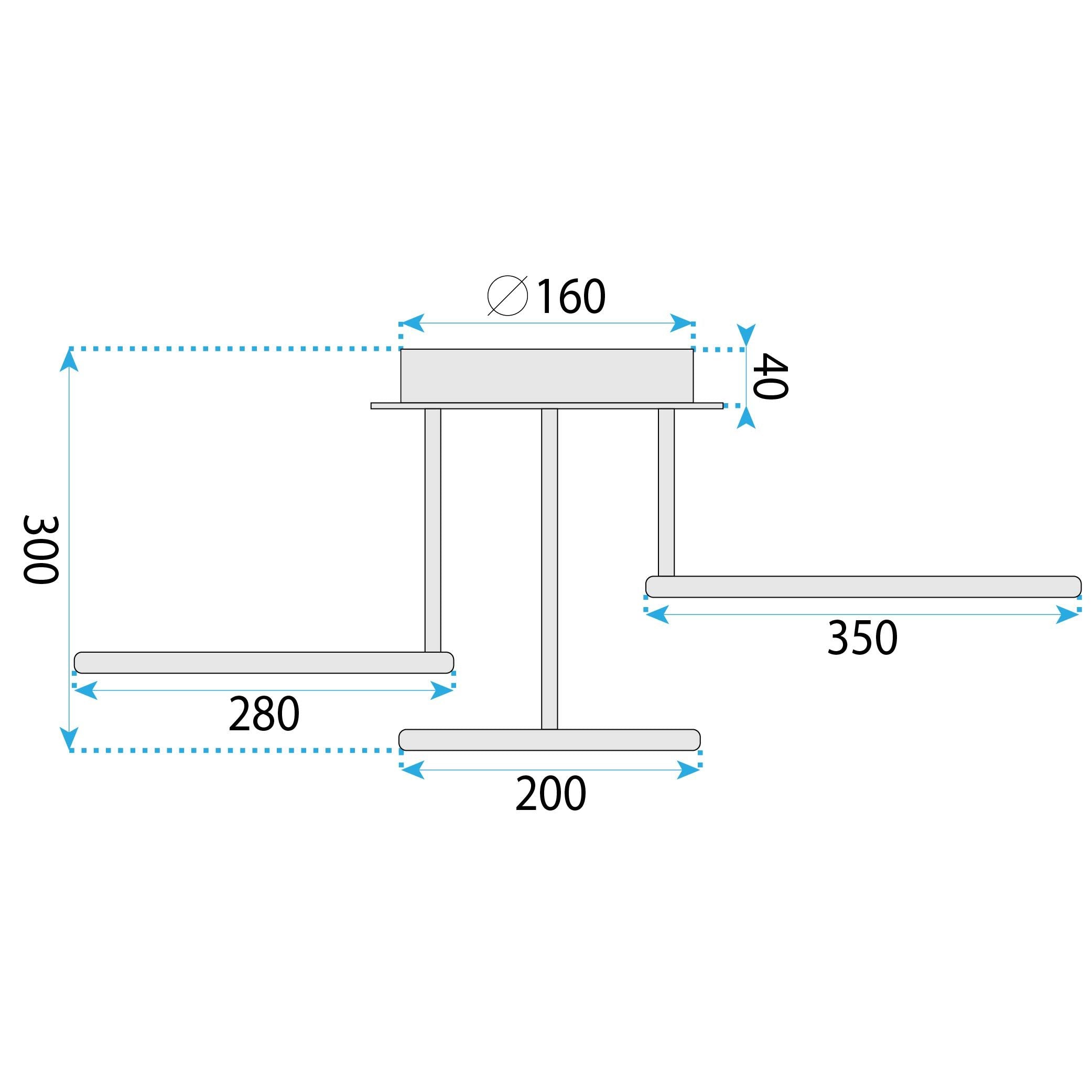 Lampada Da Soffitto G122-3c Gold Led