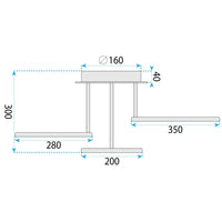 Lampada Da Soffitto G122-3c Gold Led