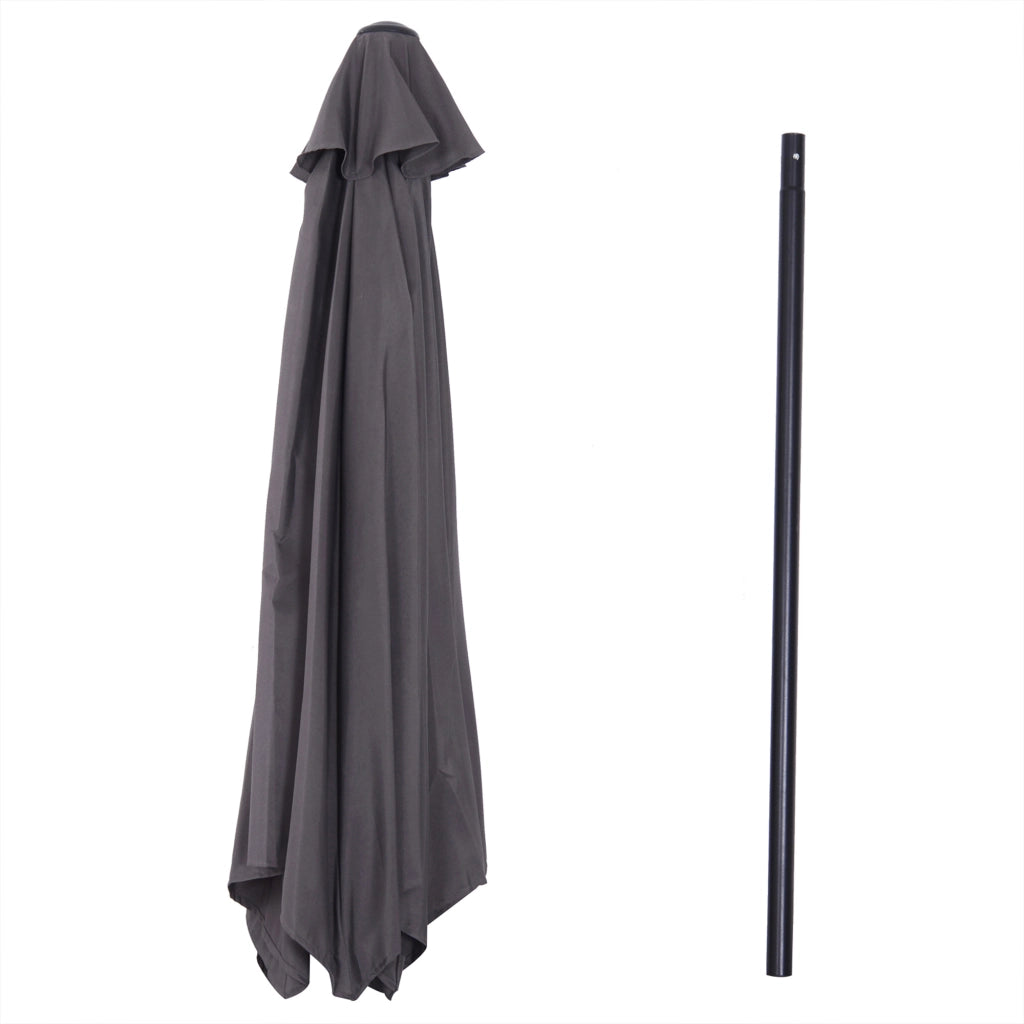 Parasole da giardino reclinabile ¨C zephmum ¨C grigio ?260x235 cm
