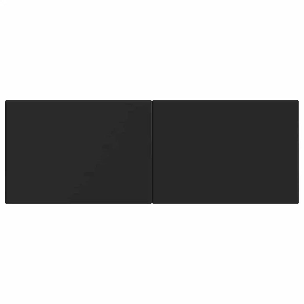 Testiera da Muro BREDA Nero Legno ingegnerizzato 897616
