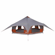 Tenda Familiare Grigio e arancione 18 Persone