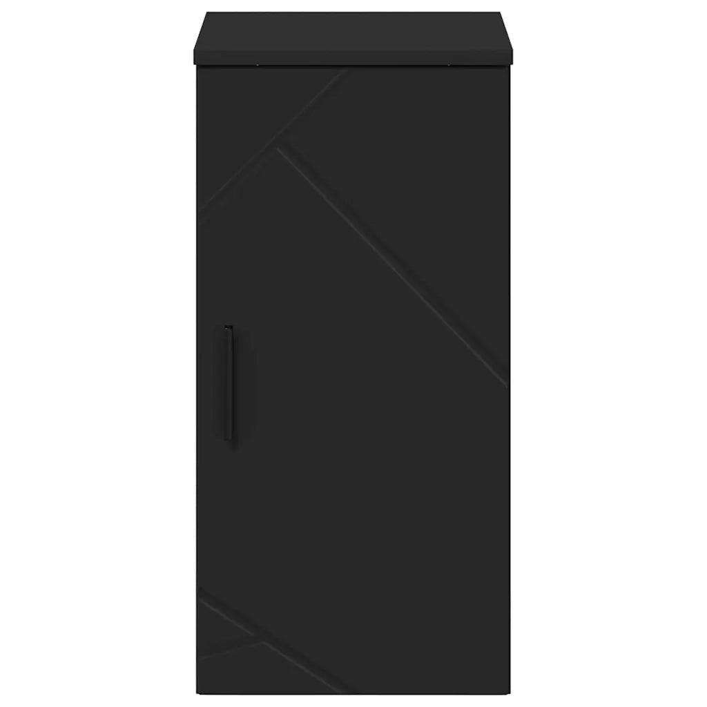 Mobile da Bagno Montaggio a parete Nero 30 x 31,5 x 61 cm 883345