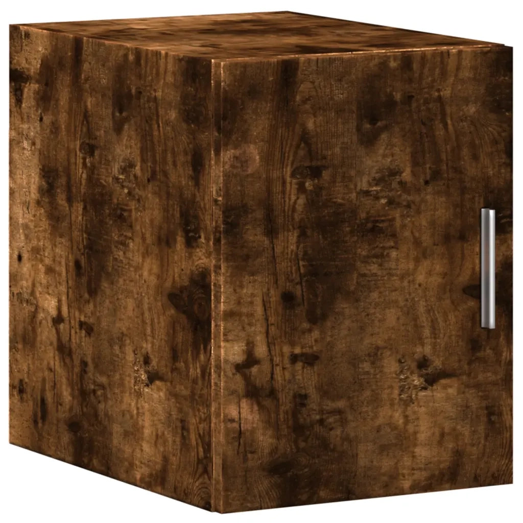 Armadietto a Muro | Mobile a Parete Rovere Fumo 30x42,5x40 cm in Legno Multistrato
