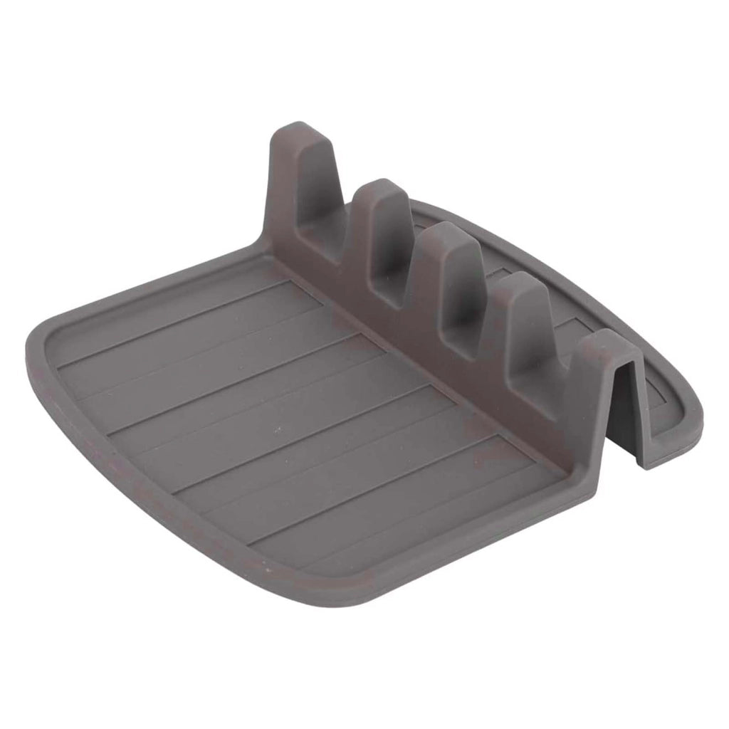 Porta cucchiaio compatto in silicone antiscivolo 15x14 cm Taupe Alpina