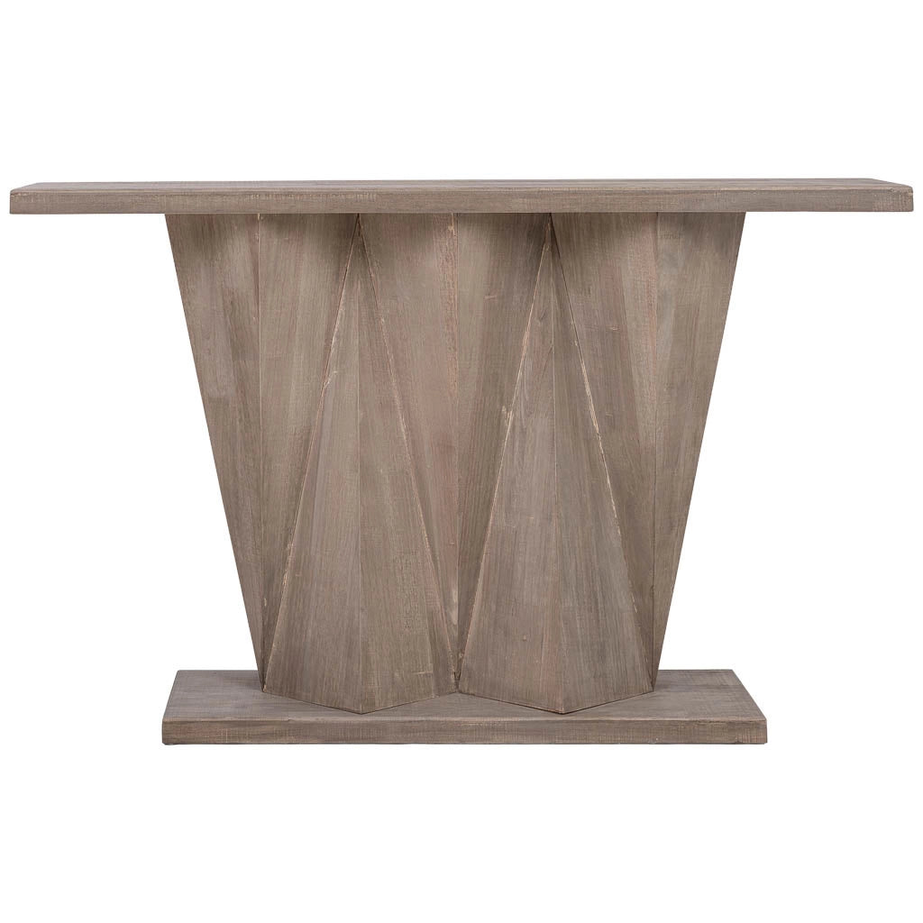 Tavolino da ingresso in legno marrone 135x34x83h cm