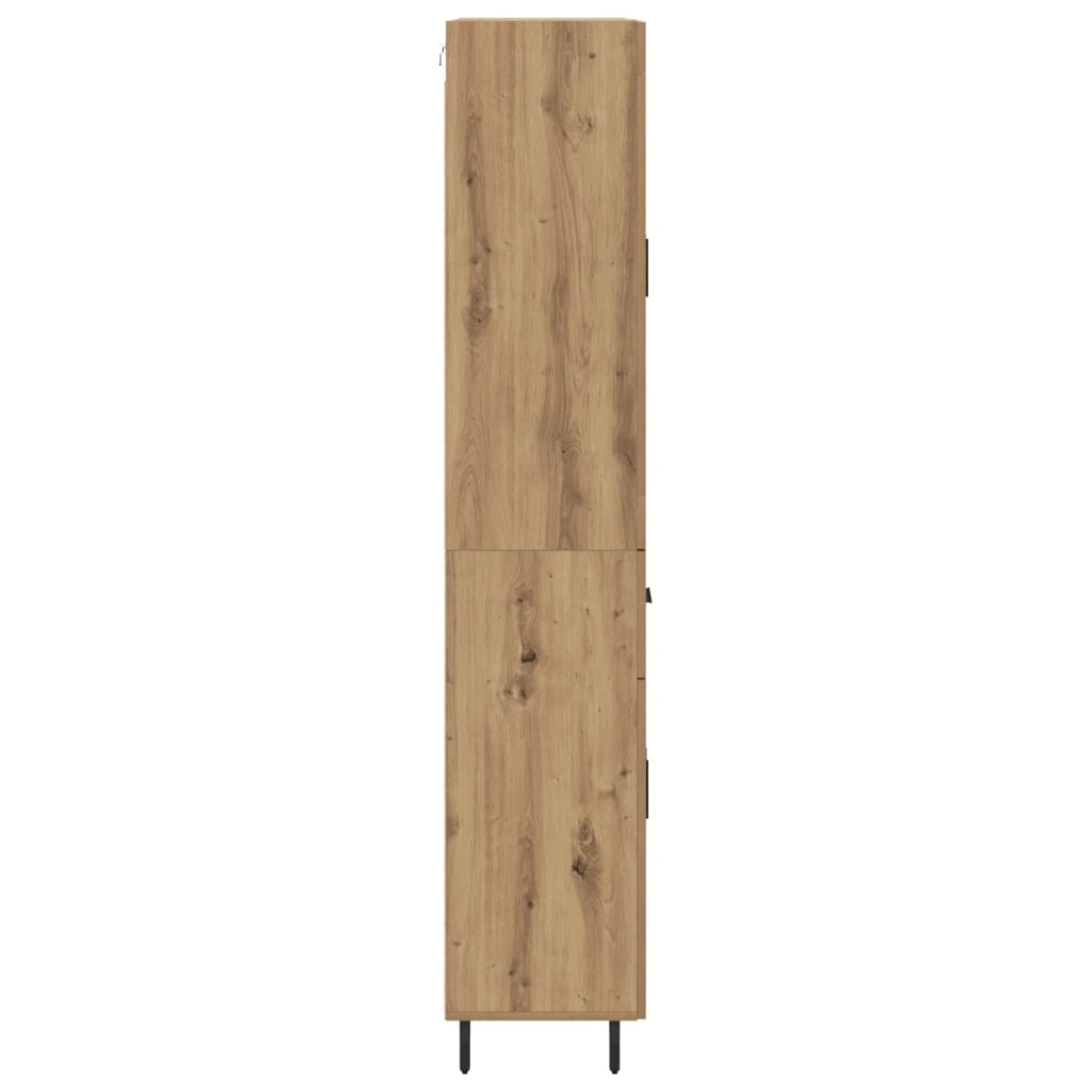 Credenza 2 pcs Rovere artigianale Legno multistrato 3416020