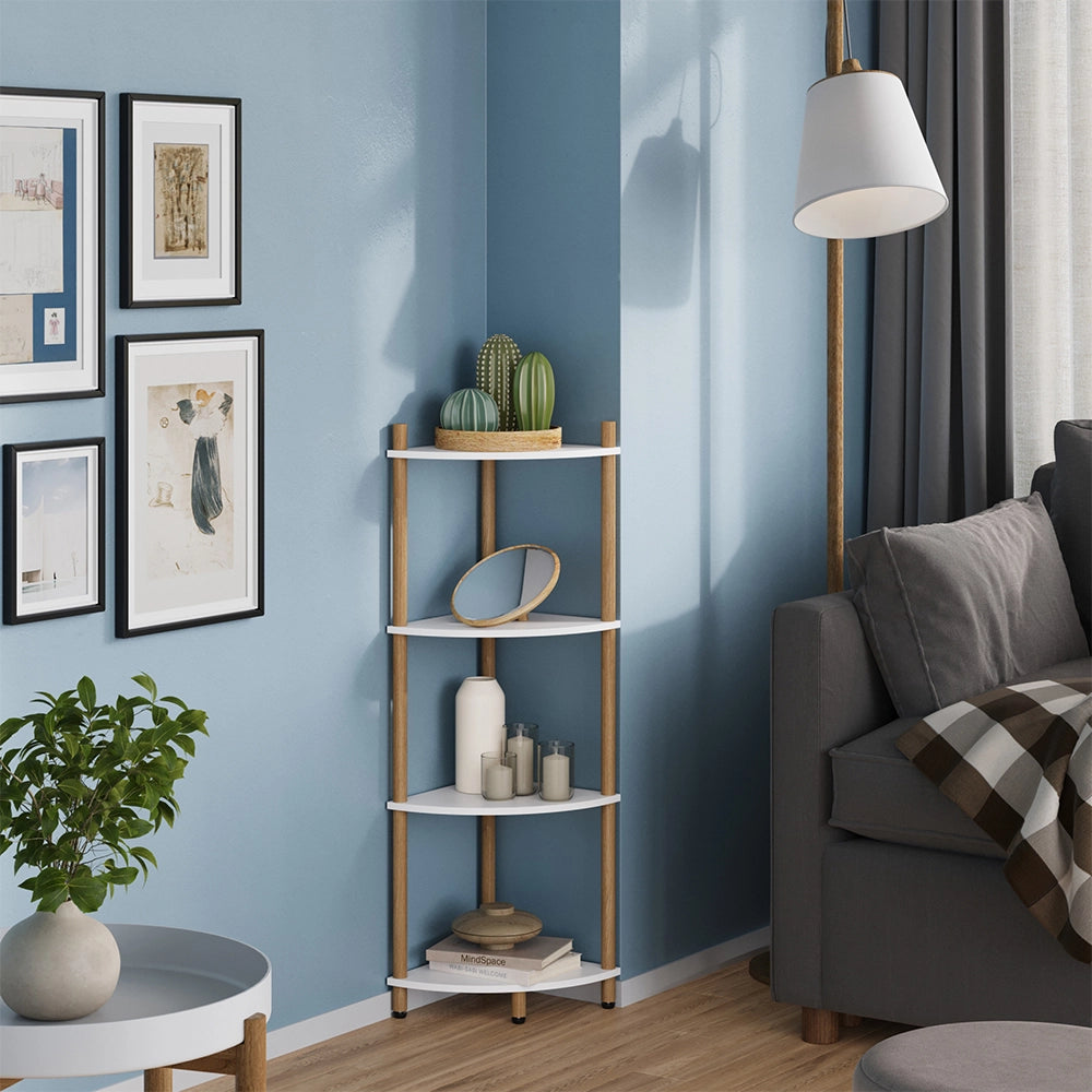 Vicco Libreria Bianco/pino 29 x 102.5 cm con 4 vani portaoggetti