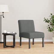 Poltrona Bassa-Poltroncina Grigio Scuro in Tessuto