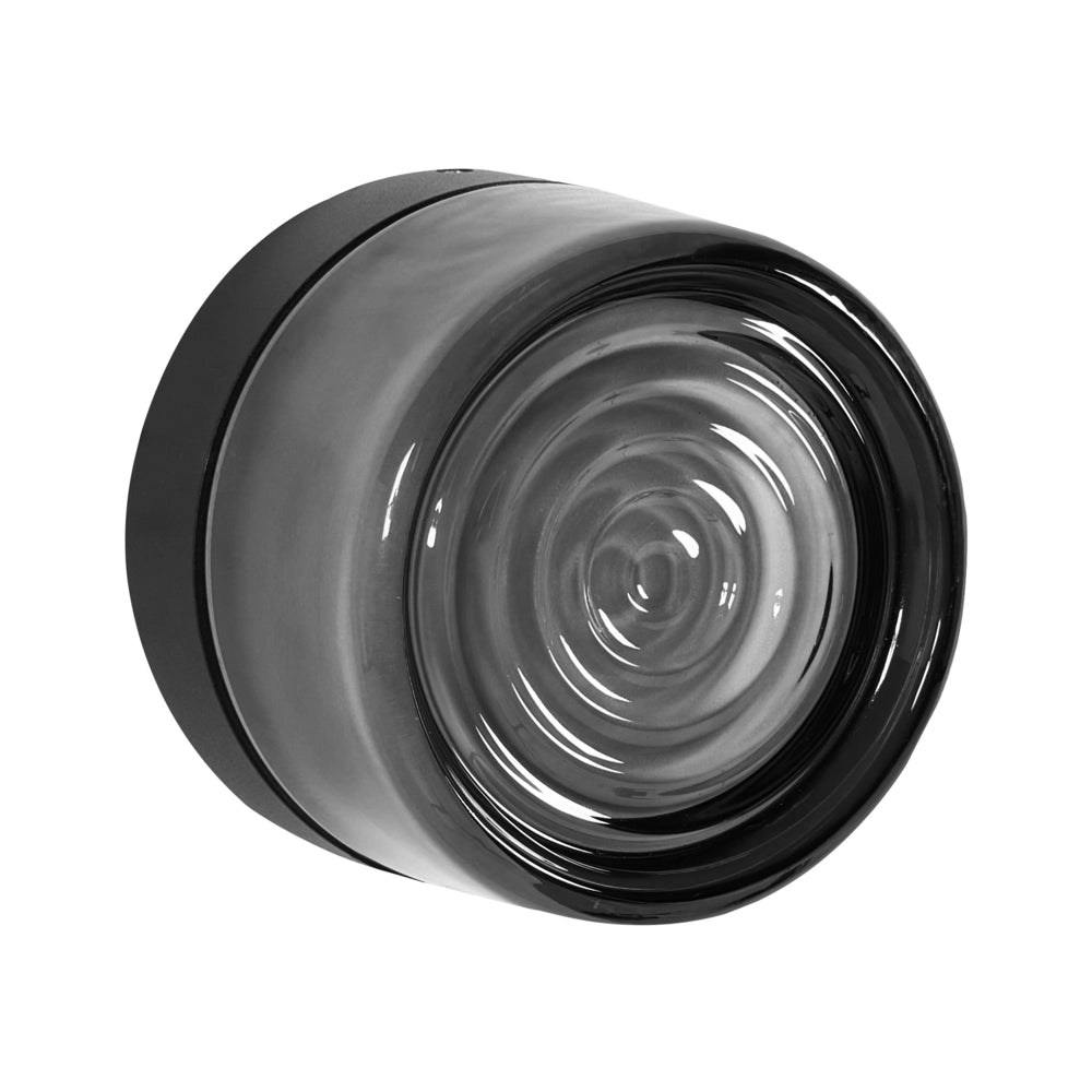 Set di 2 lampade da parete per esterni in alluminio grigio, design moderno, per giardino e terrazza