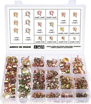Kit di Sostituzione Slang per Bruciatore - Slangclips per Tubo Acqua - Luce di Scarico in Gomma - Kit di Sostituzione per Slang di Accensione con 12 Misure da 6 a 25mm