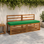 Cuscini per Panchina a 2 Pezzi SOEST 2 pz 100% Poliestere Verde 949933