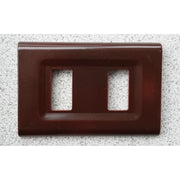 Trade Shop - Placchette Placche In Abs Serie Magic Elite Bticino Compatibili Color Copriprese - Marrone -1 Foro     -