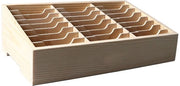 Scatola di archiviazione 24 compartimenti - Scatola in legno - Organizzatore multifunzionale - Box desktop compatta - Materiale duraturo - Costruzione stabile - Scatola di archiviazione