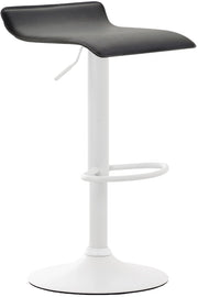 Sgabello Dyn V2 in similpelle nero,bianco