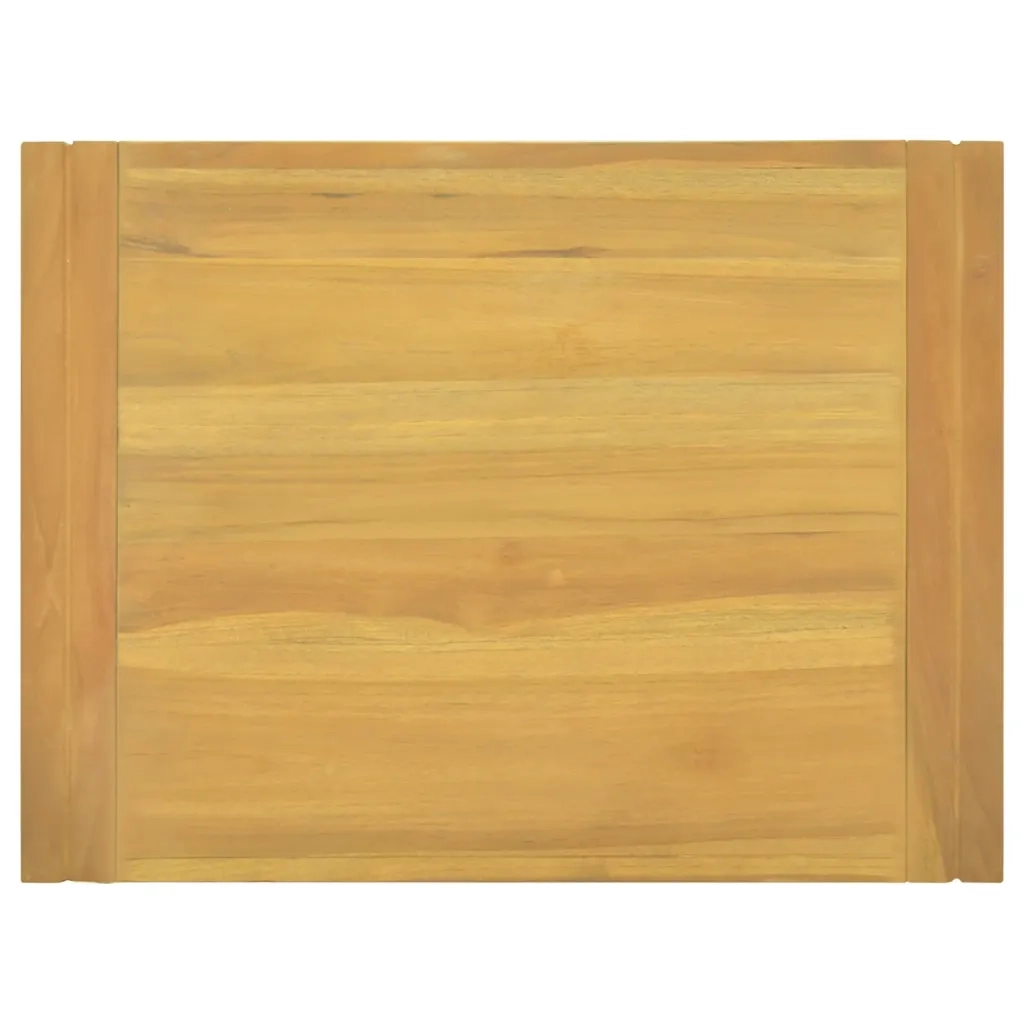 Mobiletto da bagno a parete 60 x 45 x 35 cm pratico contenitore stile moderno legno di teak naturale 02_0046961