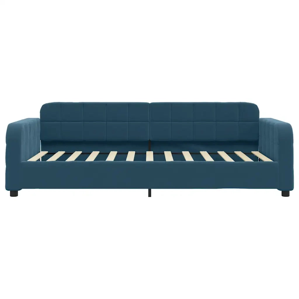 Divano Letto Estraibile con Cassetti-Sofa Letto-Daybed Blu 90x200 cm in Velluto 603490