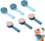 Clip per alimenti leggero - 6 pezzi - chiusura per alimenti con superficie antiscivolo - sicura per contatto con alimenti - rosso/blu