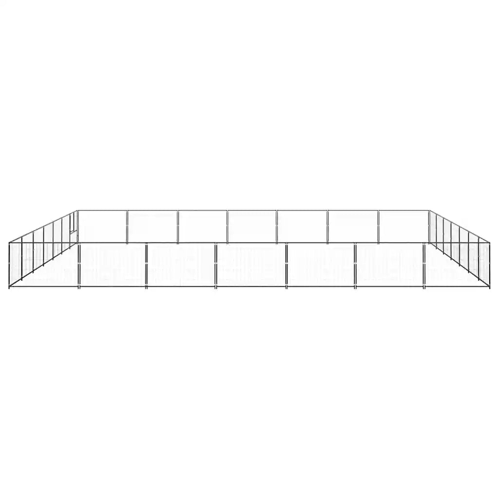 Gabbia per Cani Nera 49 mÂ² in Acciaio cod mxl 44560