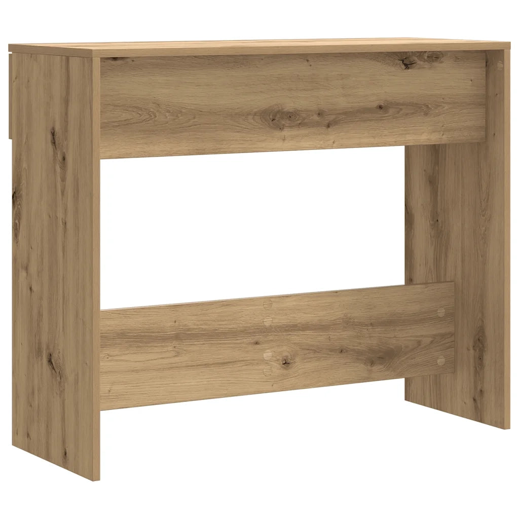 Tavolo Consolle Rovere Artigianale 90x36x75 cm in Truciolato 856946