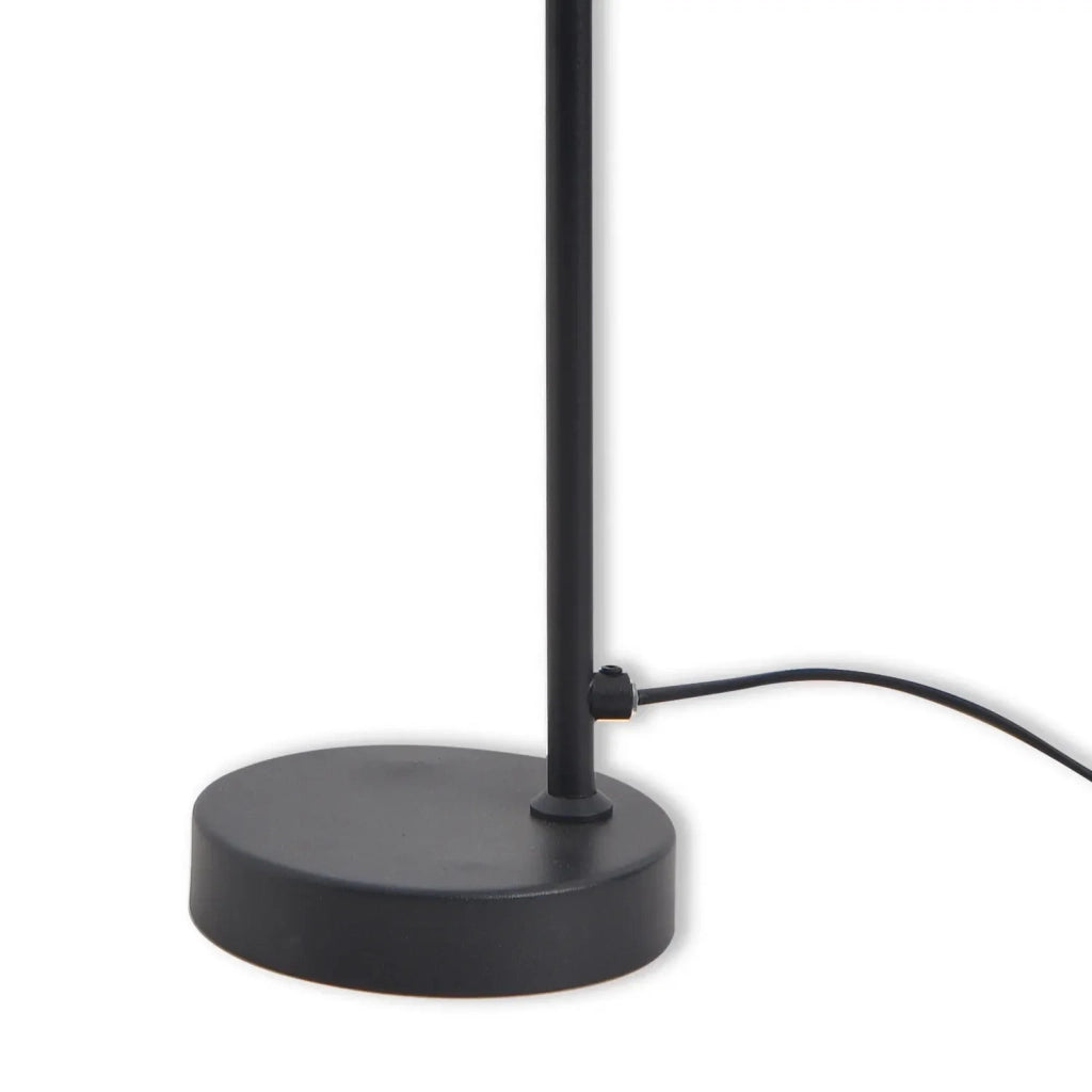 LÚZETE - LAMPADA DA TAVOLO IN ACCIAIO NERO ADARA