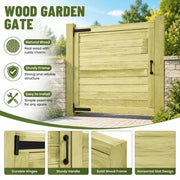 Garden Gate Made Of Impregnated Pine Wood, 100x100 Cm