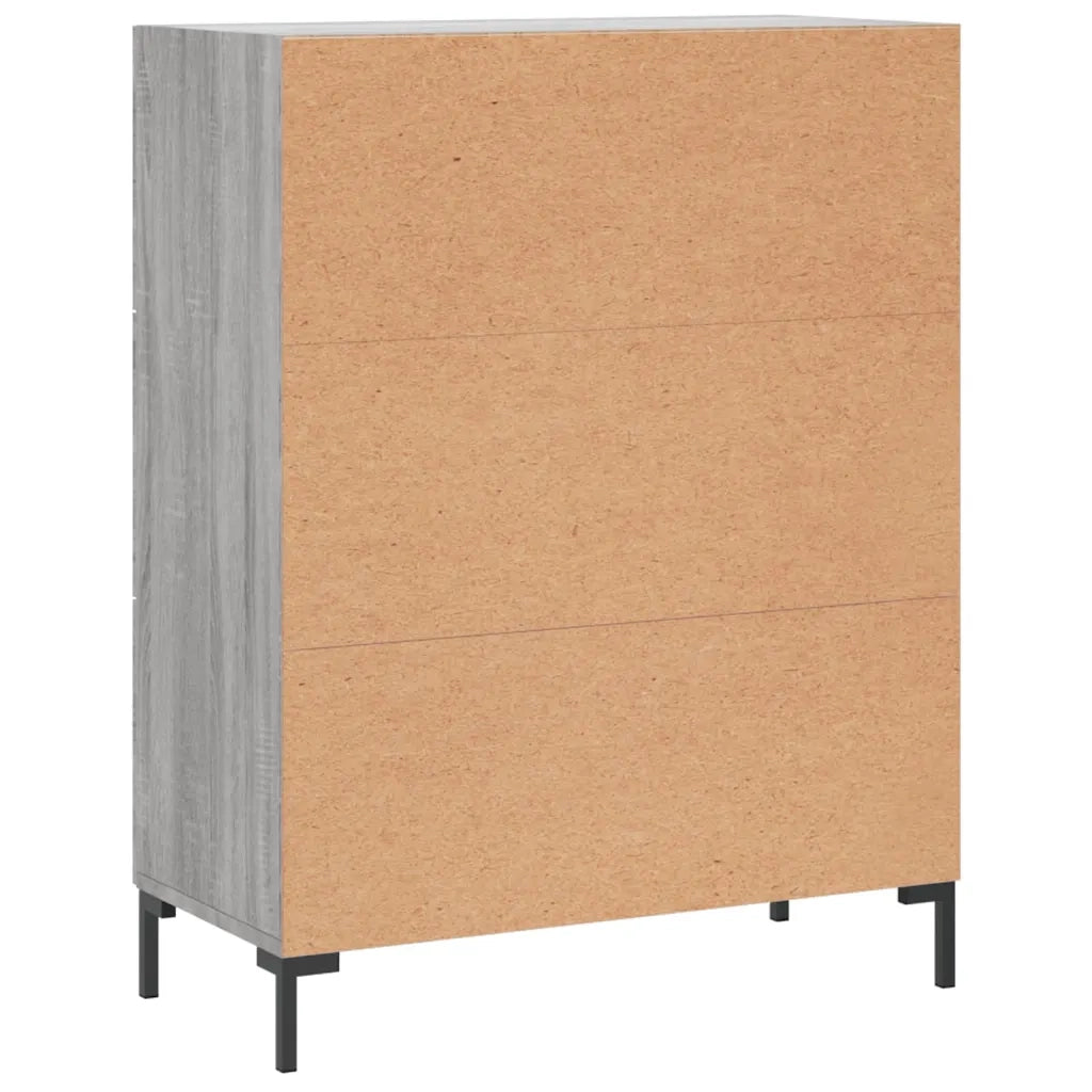 Credenza-Buffet-Armadio da cucina Grigio Sonoma 69,5x34x90 cm in Legno Multistrato 277253