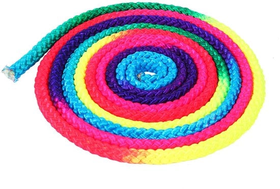 Tiro per Ginnastica Professionale - Qualità Eccellente - 2,8 m - Colori Arcobaleno - Adatto per Ginnastica Artistica