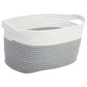 Cestino in corda di cotone intrecciata 33x24x20