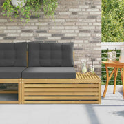 Divano da Esterno con cuscino-Divano da Giardino Bianco 115 x 83 x 73 cm 659410