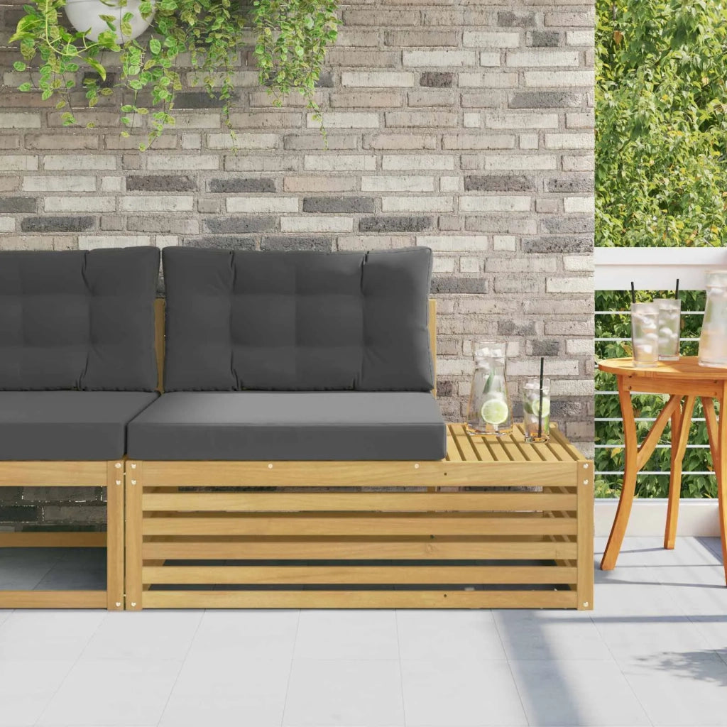 Divano da Esterno con cuscino-Divano da Giardino Bianco 115 x 83 x 73 cm 659410