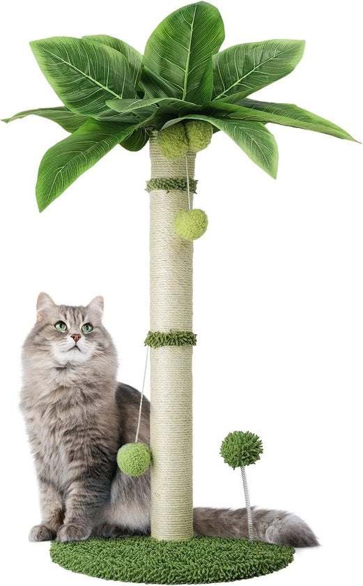 Krabbapalo interattivo per gatti - gioco di pallone - corda in sisal - altezza 65 cm