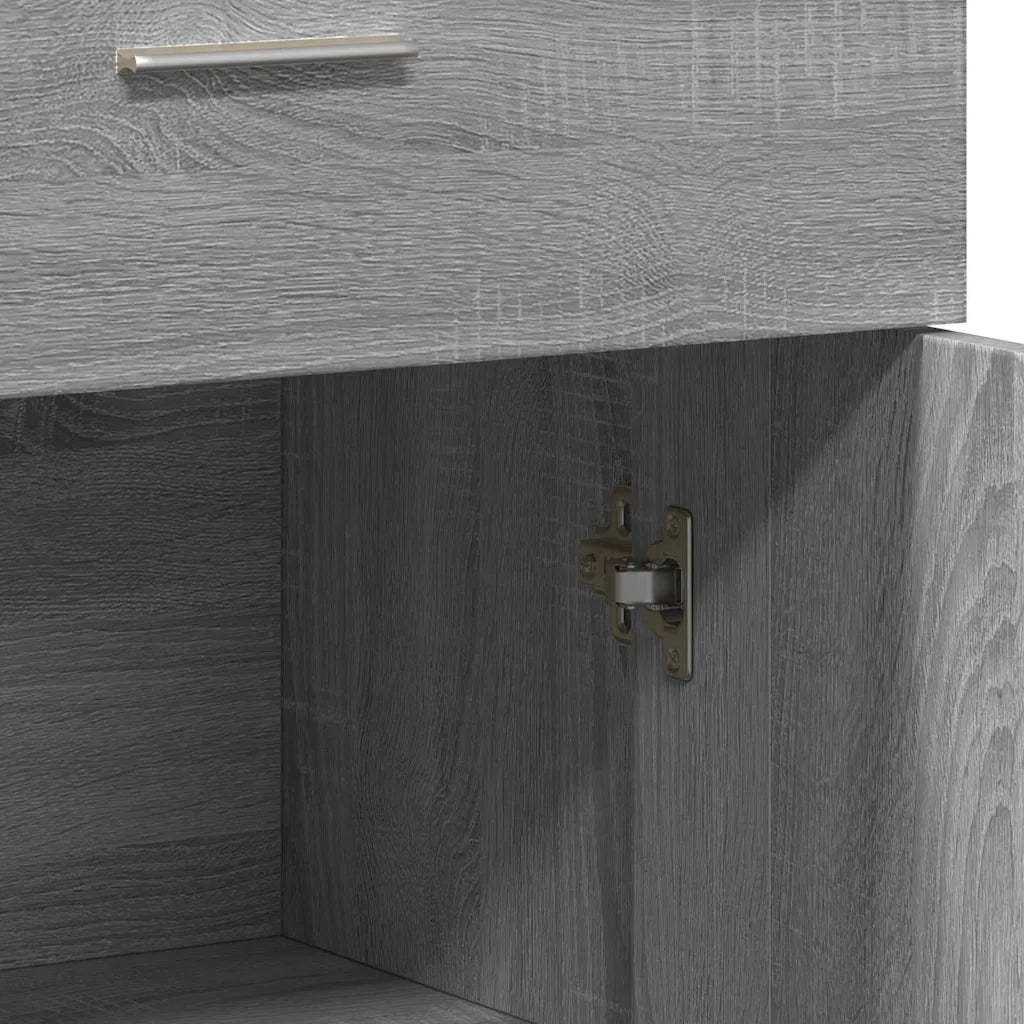 Credenza-Buffet-Armadio da cucina Grigio Sonoma 60x30x84 cm in Legno Multistrato
