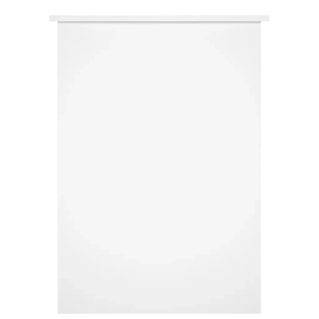 Scrivania | Tavolo da Ufficio Bianco Lucido 100x55x75 cm in Legno Multistrato