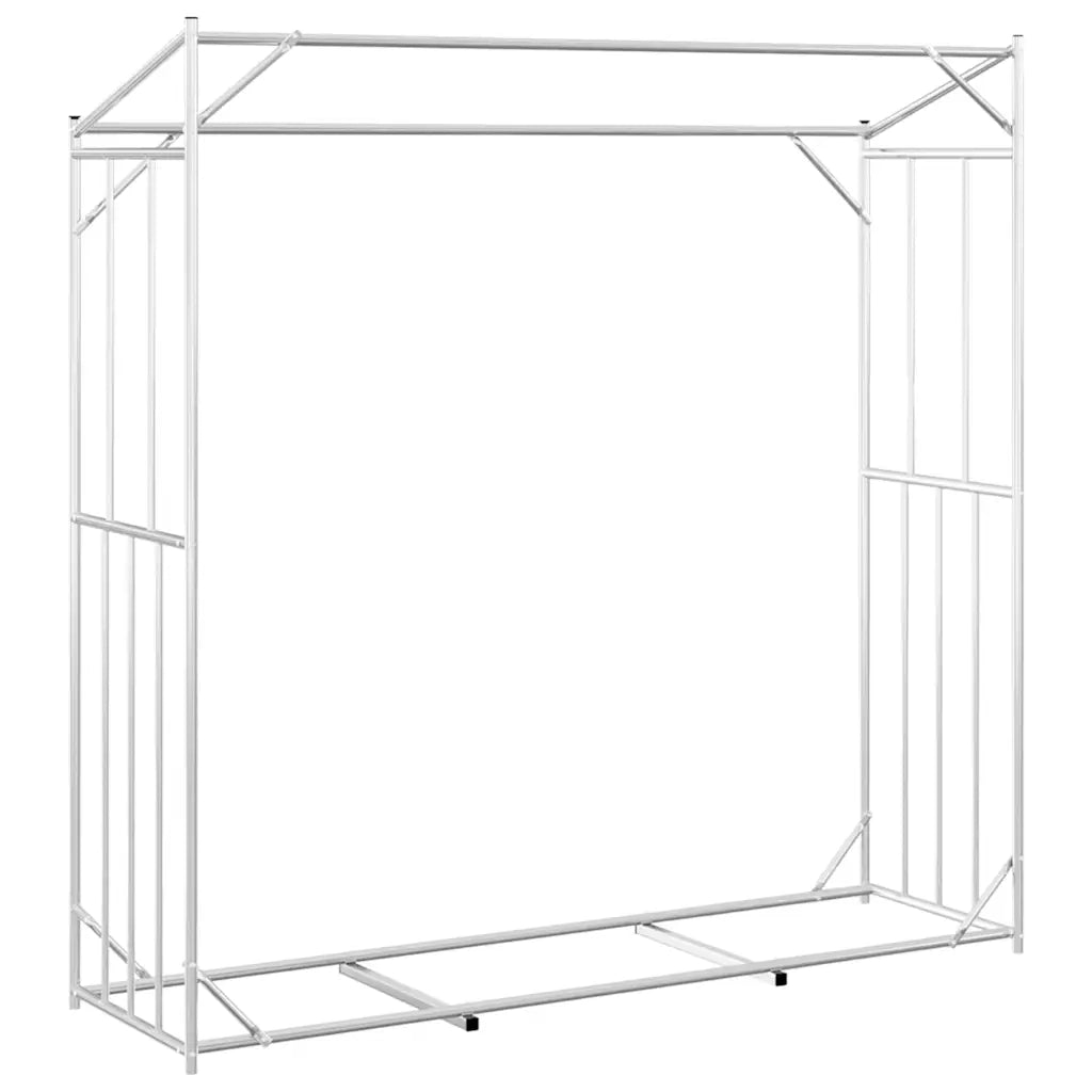 vidaXL Rastrelliera per Legna con Copertura Antipioggia 200x60x200 cm