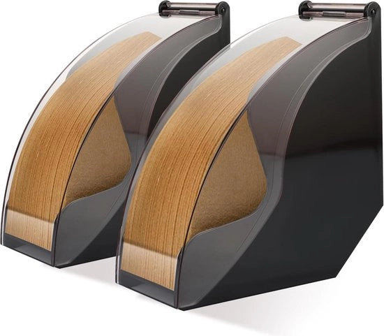 Cassetta di conservazione del filtro del caffè con coperchio - nero - per filtro del caffè a cono - capacità di conservazione 100 filtri in carta