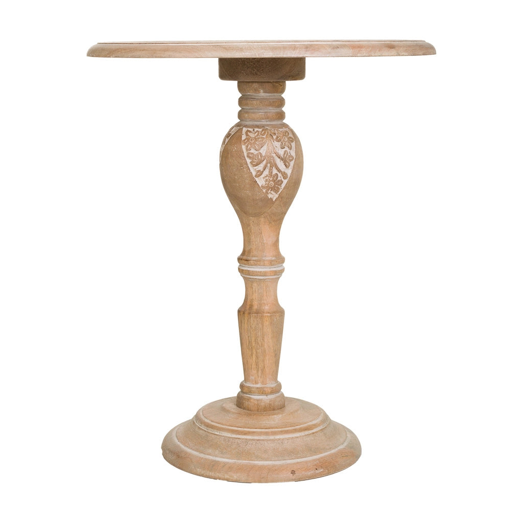 Comodino laterale in legno marrone artigianale 60x60x60h cm