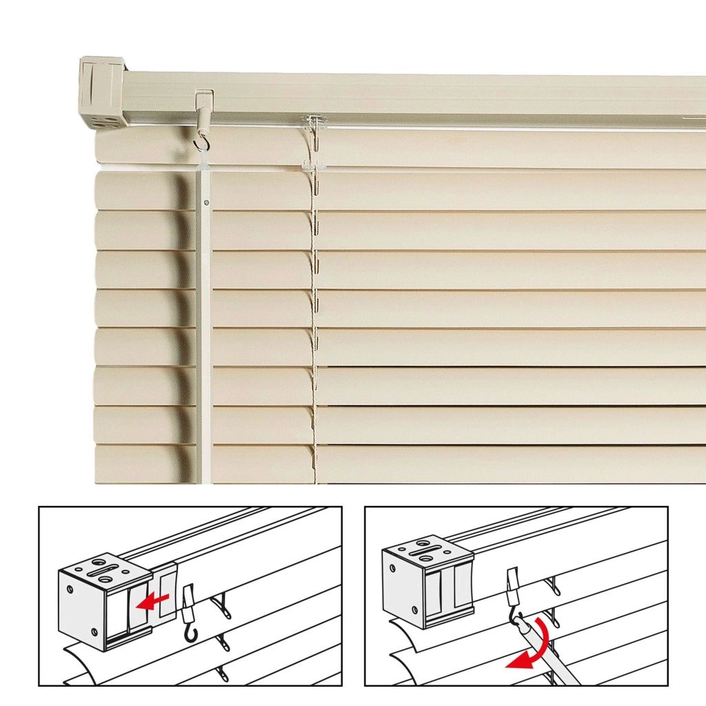Tende Veneziane in Alluminio con Corda Beige 60x130