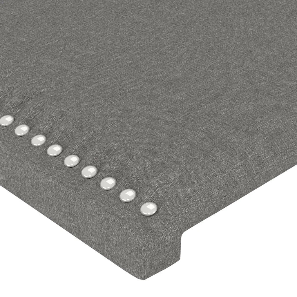 Testiera | Testata a LED Grigio Scuro 83x16x78/88 cm in Tessuto