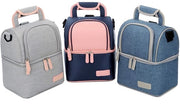 Borsa termica portatile per la madre - Isolata termicamente - Impermeabile - Dimensioni 22x15x27 cm - Accesso facile - Borsa per l'allattamento