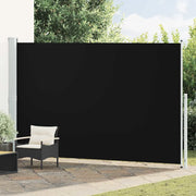 Tenda Laterale Retrattile per Patio 220x514 cm Nera 313429