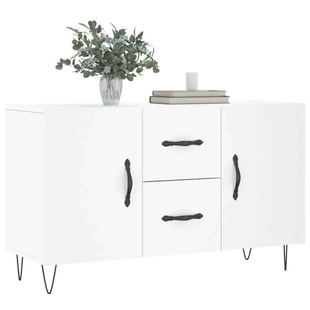 Credenza-Buffet-Armadio da cucina Bianca 100x36x60 cm in Legno Multistrato 802960