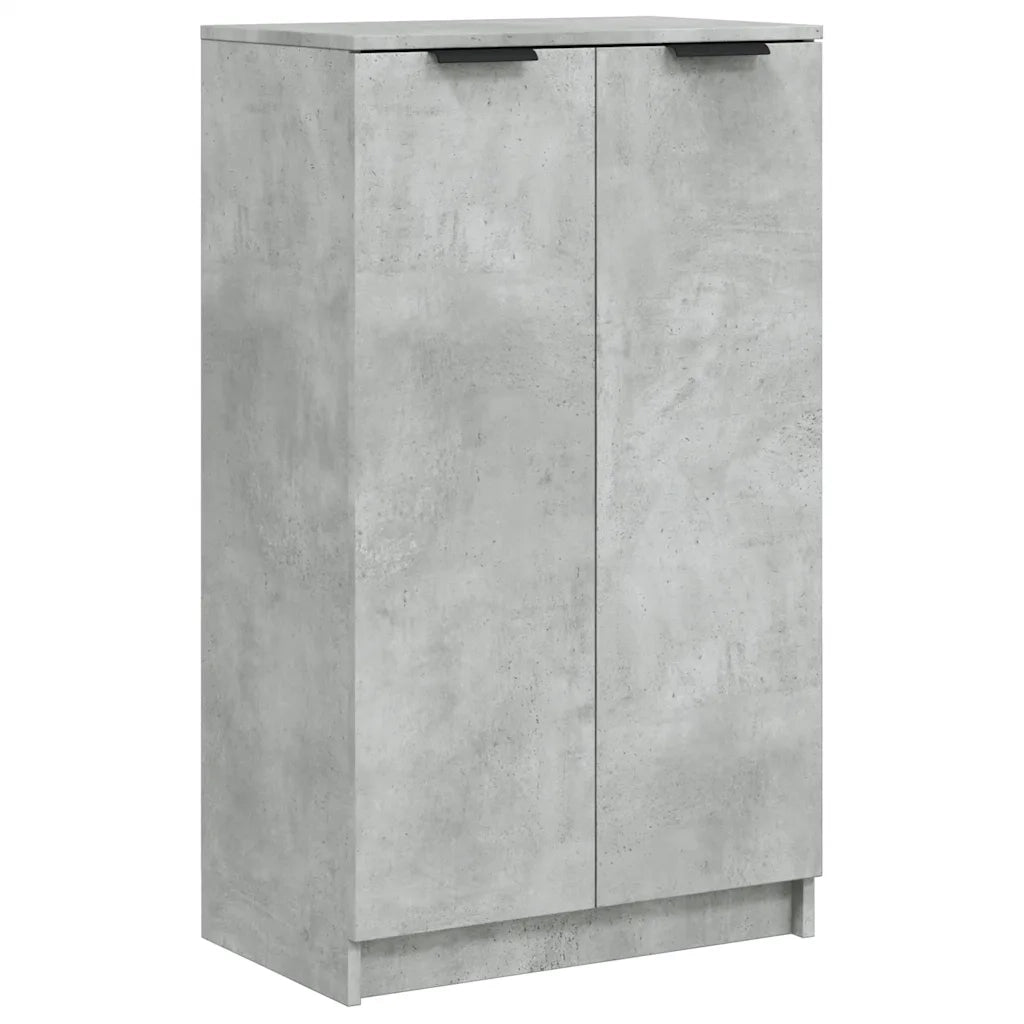 Scarpiera Grigio Cemento 59x35x100 cm in Legno Multistrato