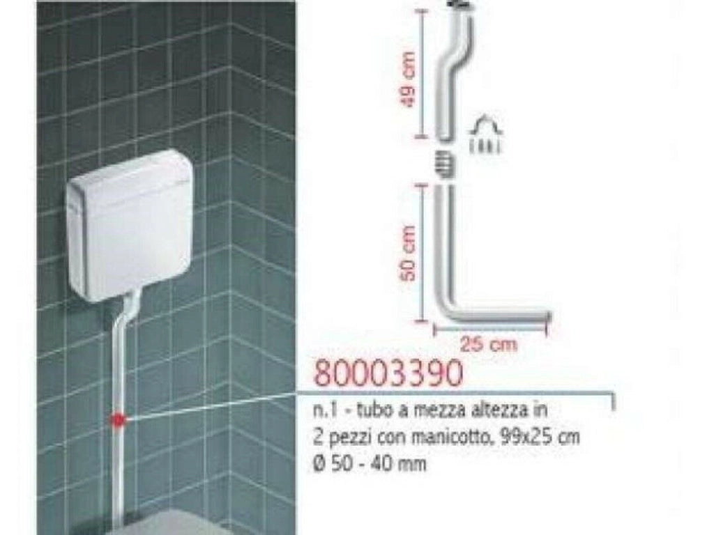 Tubo 1/2 Altezza Cm 99 Bianco - Pucciplast