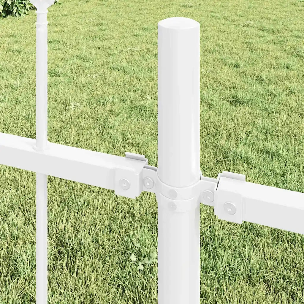 Recinzione per Giardino 4 pcs Bianco 6,8 x 0,8 m 3334079