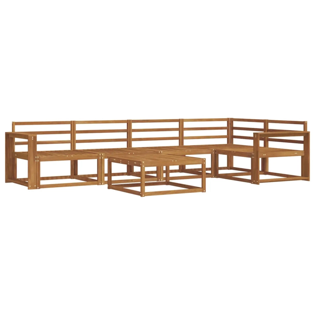 Set di divani da esterno 6 pcs Naturale