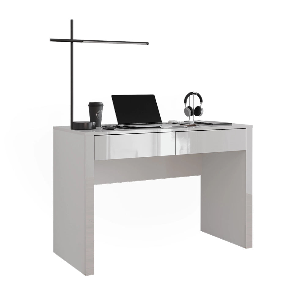 Vicco Scrivania Bianco lucido/bianco 110 x 50 cm con 2 cassetti